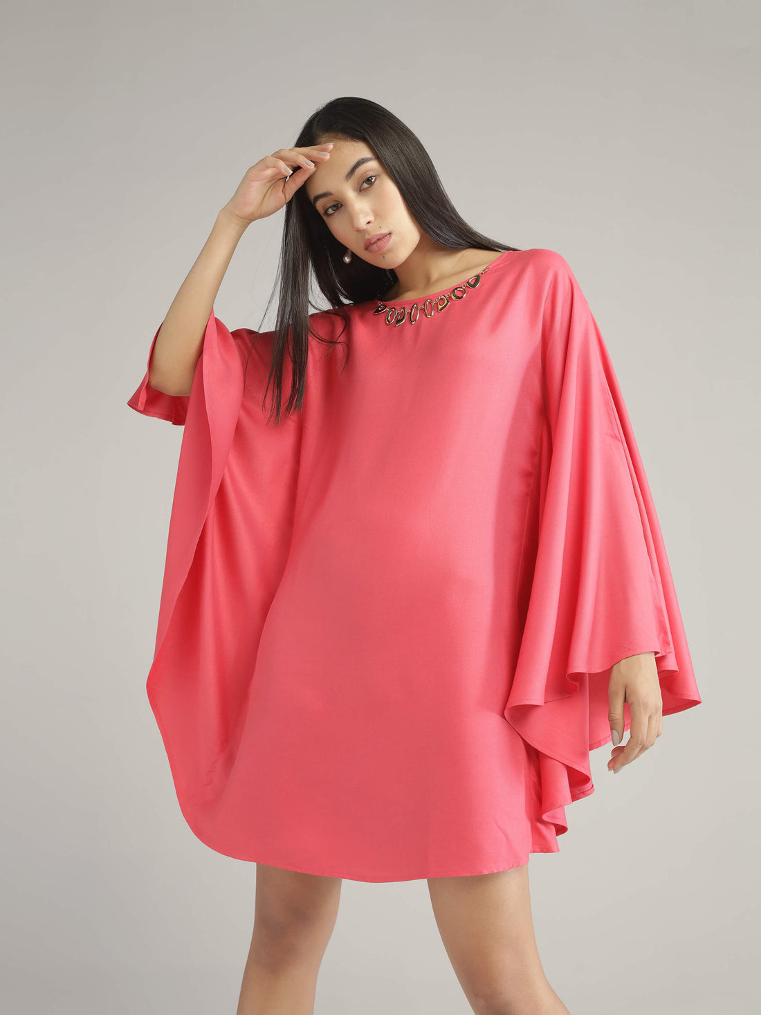 Pink Kaftan Dress