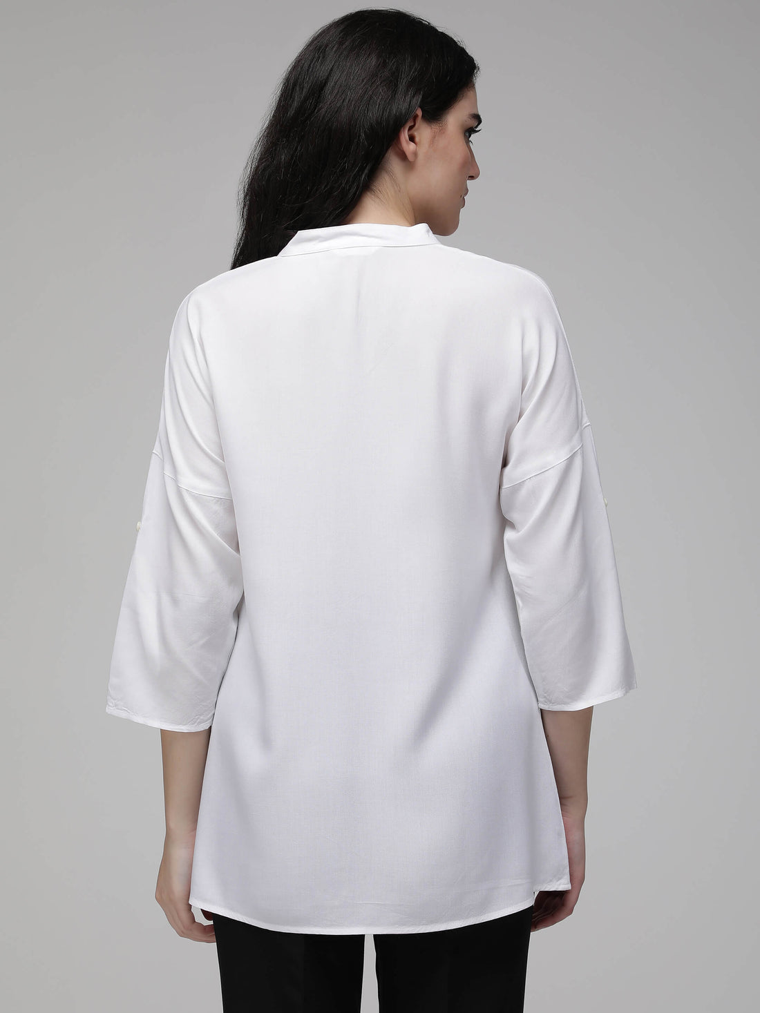 white oversized shirt