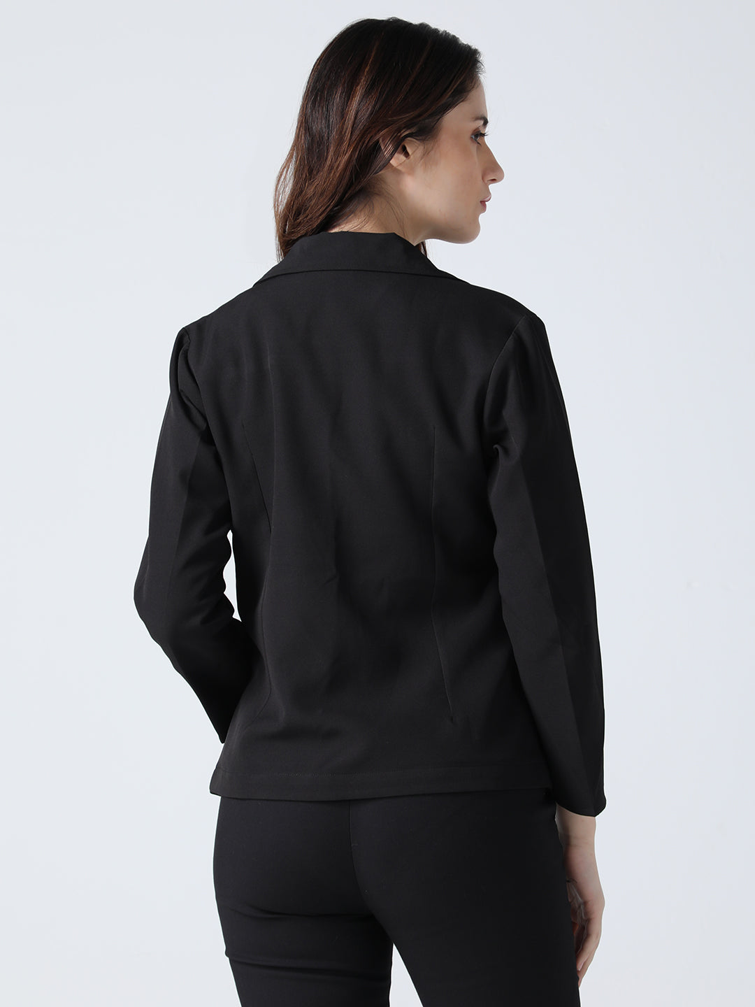 Black Crepe Blazer