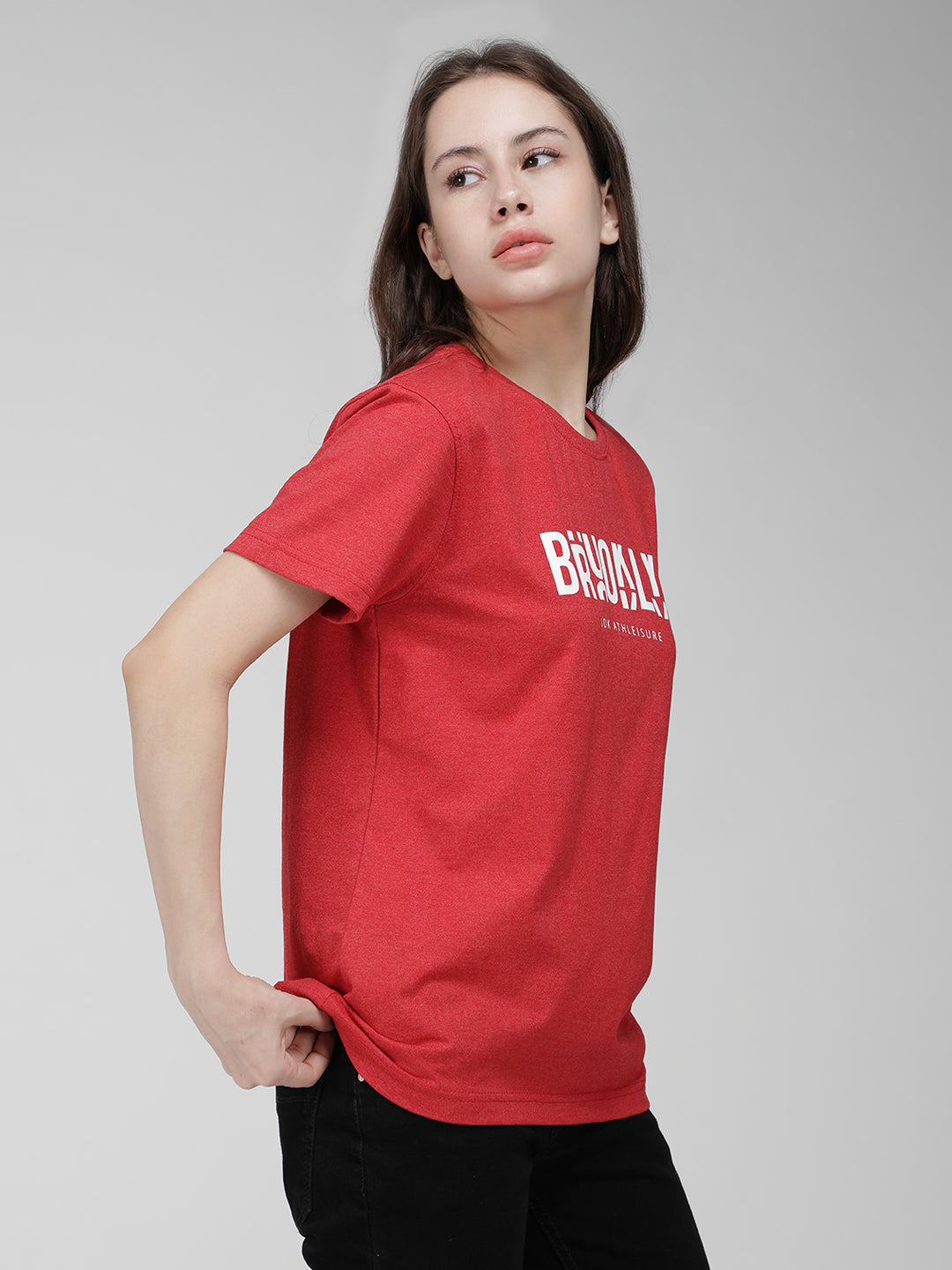 Red M̩lange t-shirt