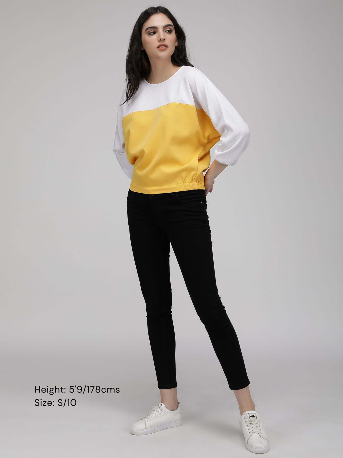 Yellow Colour-Block Top | IDK Couture – IDK® Couture