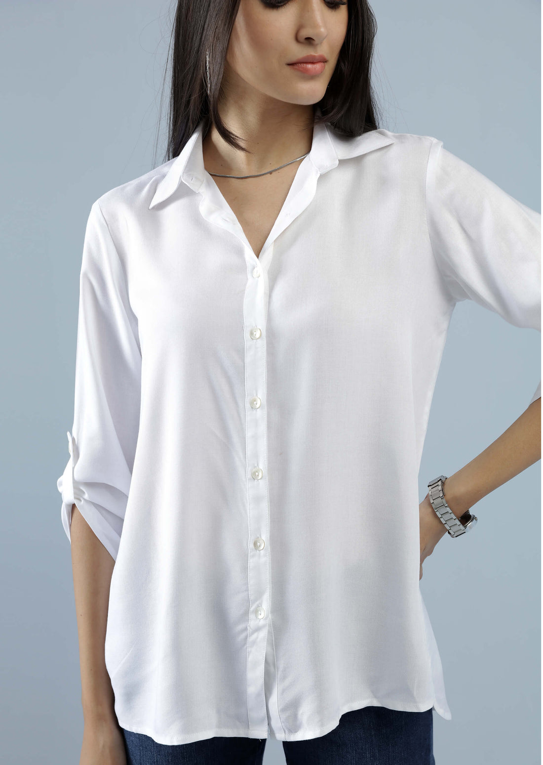 White loose-fit Shirt