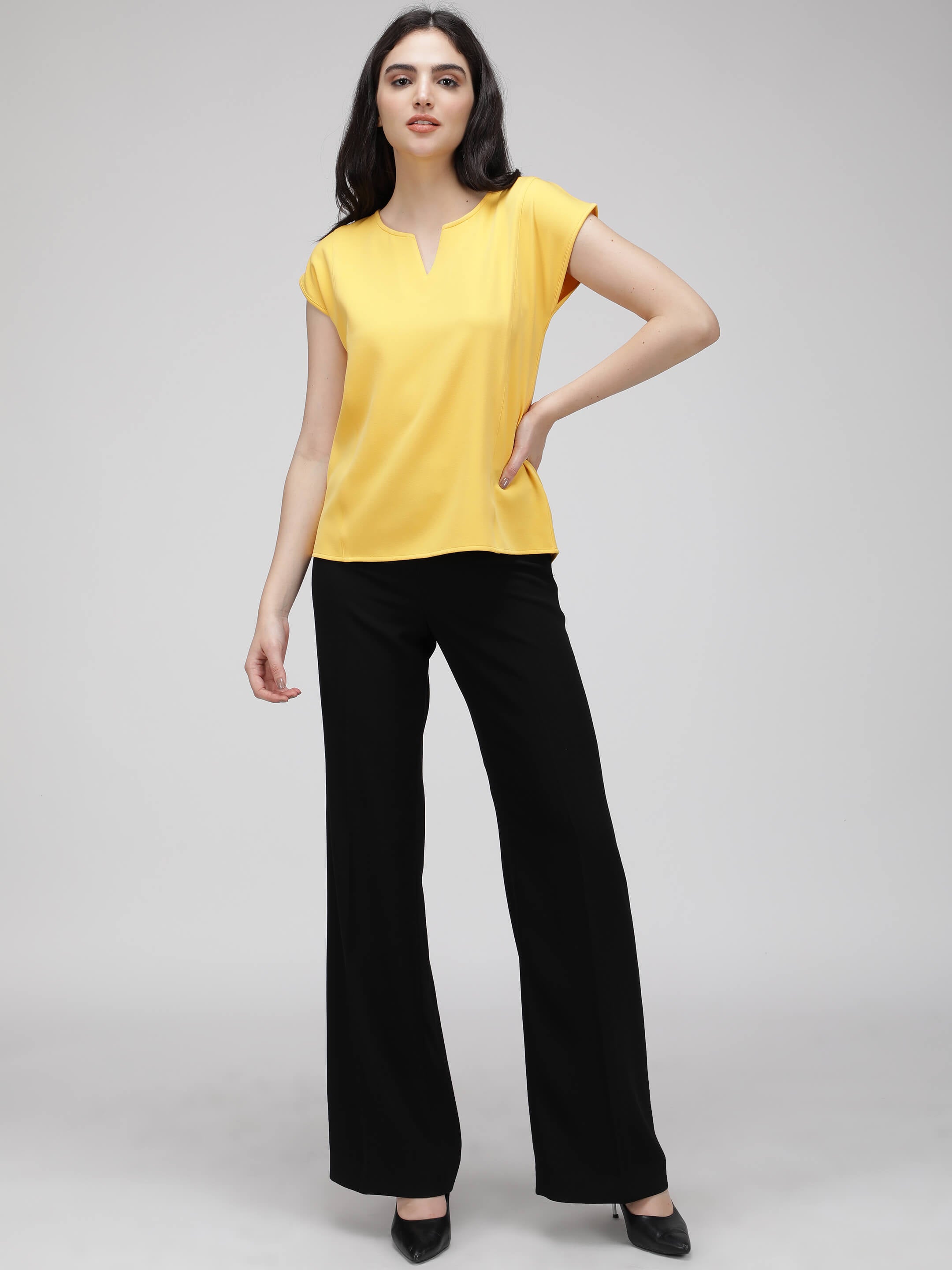 Buy Yellow 100% Hemp Solid Tapered Trousers For Women by Reistor Online at  Aza Fashions.