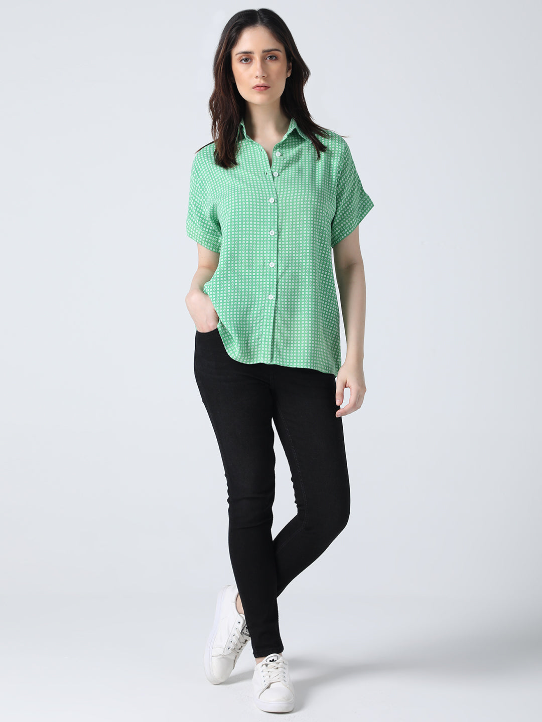 Green Rayon Shirt