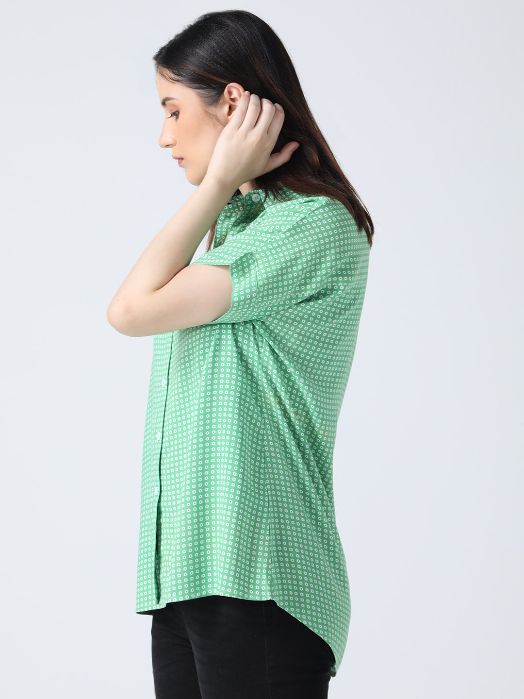 Green Rayon Shirt