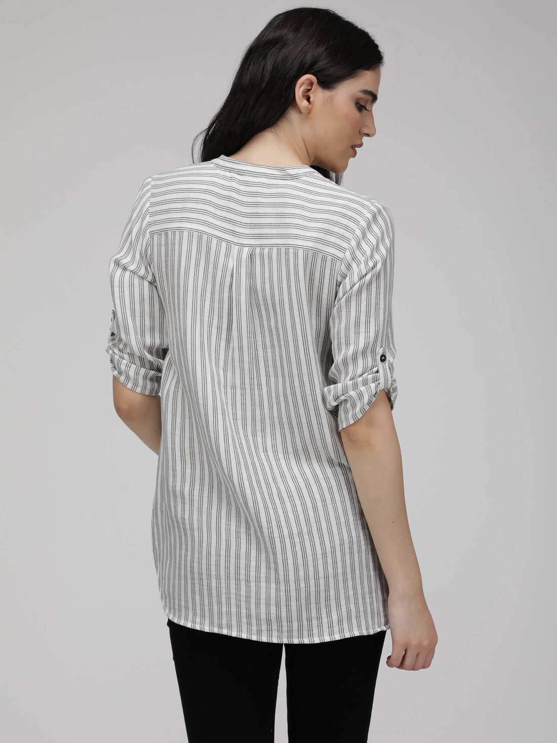 White Striped Shirt