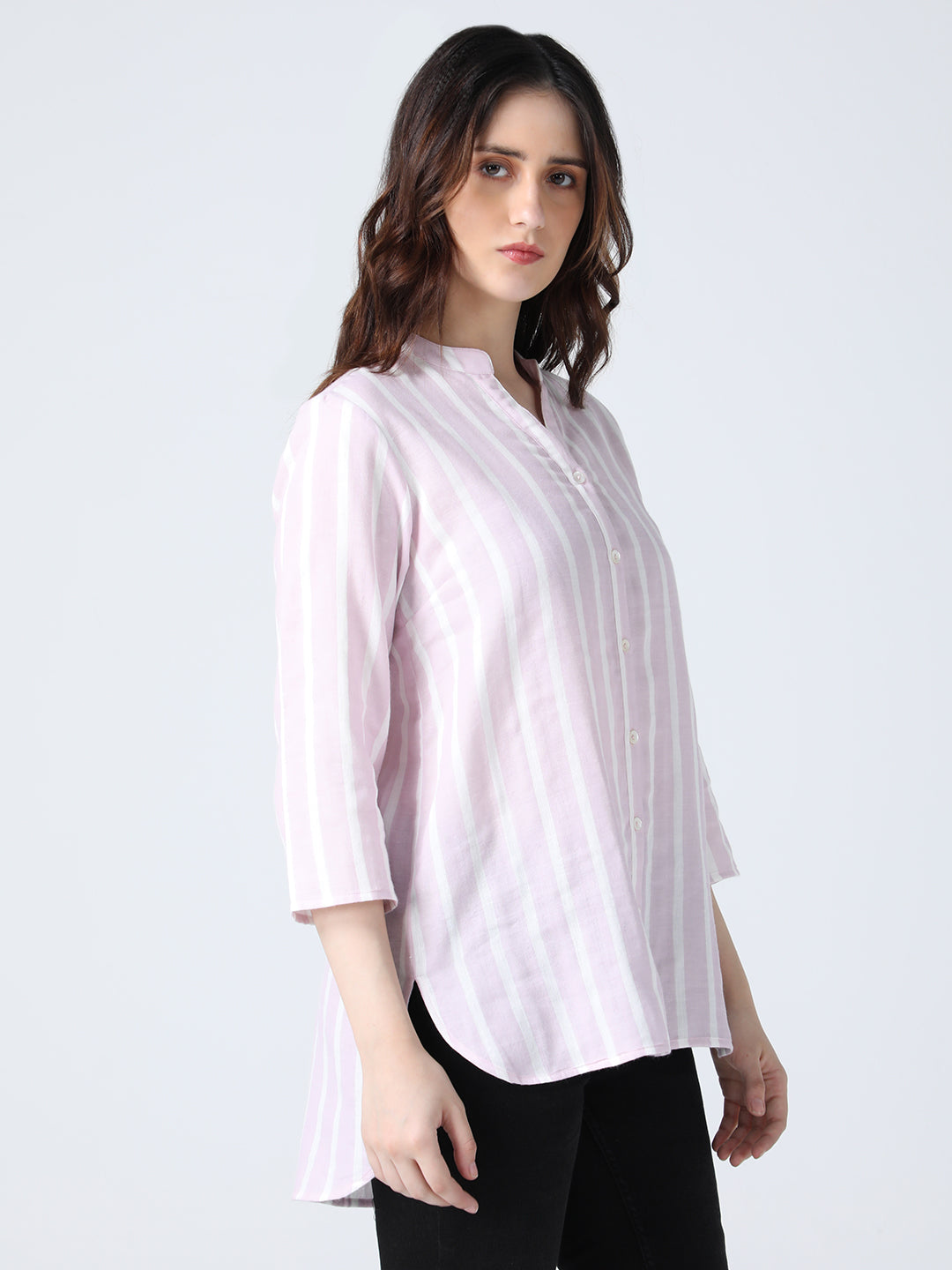 Pink Striped Shirt