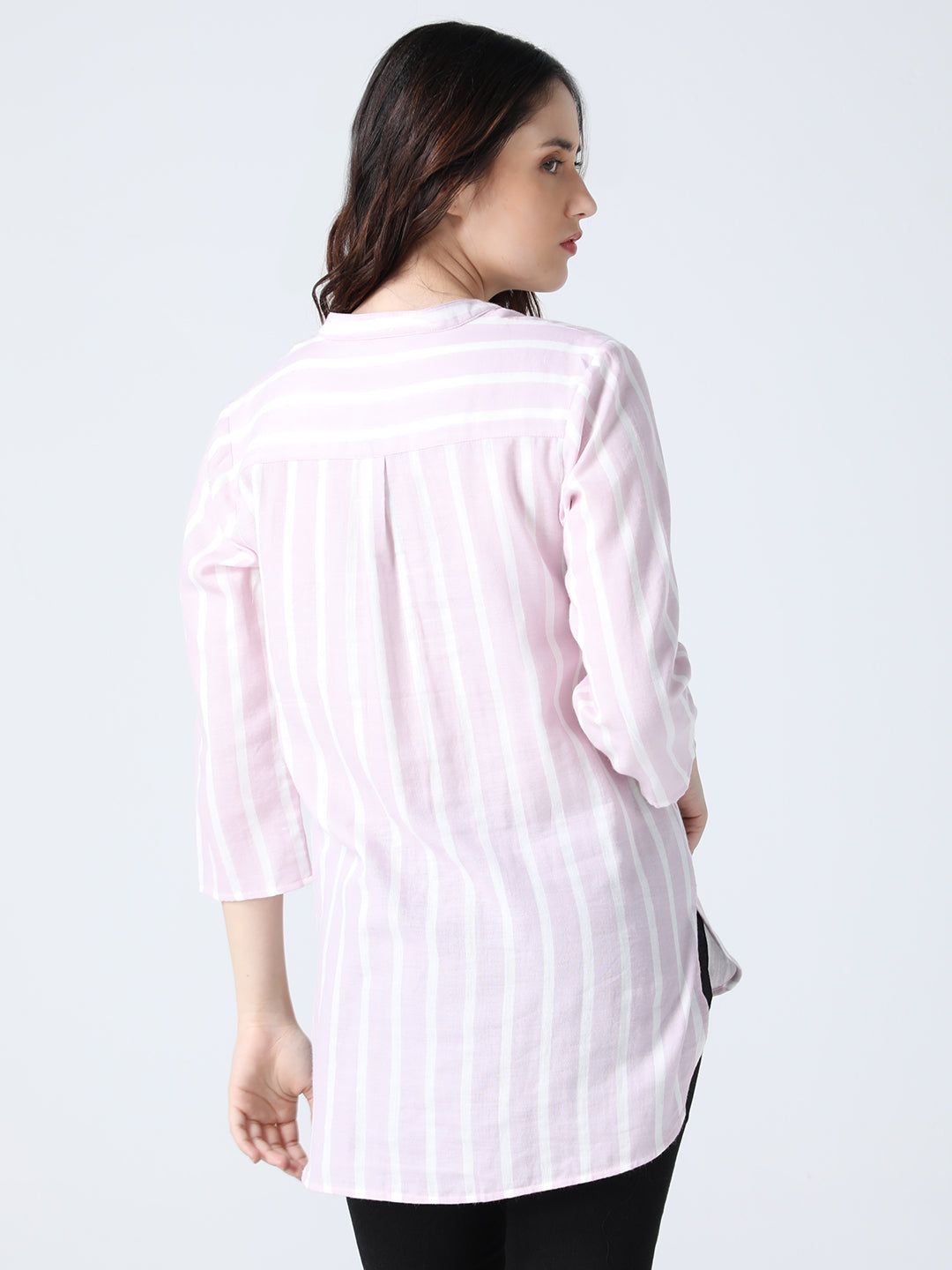 Pink Striped Shirt