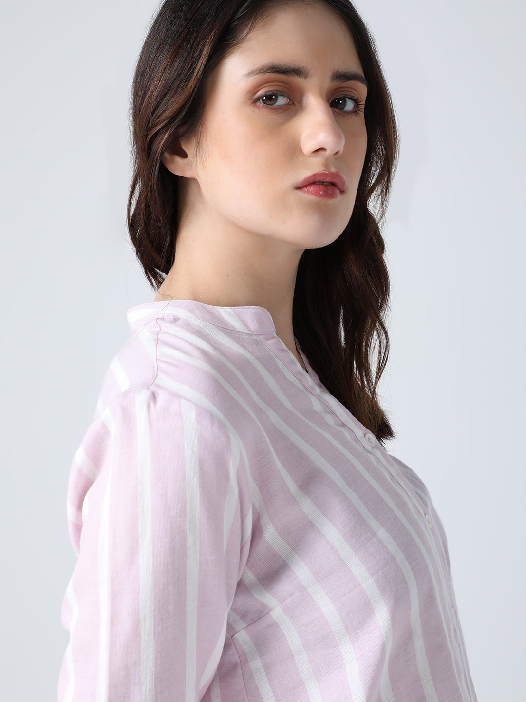 Pink Striped Shirt