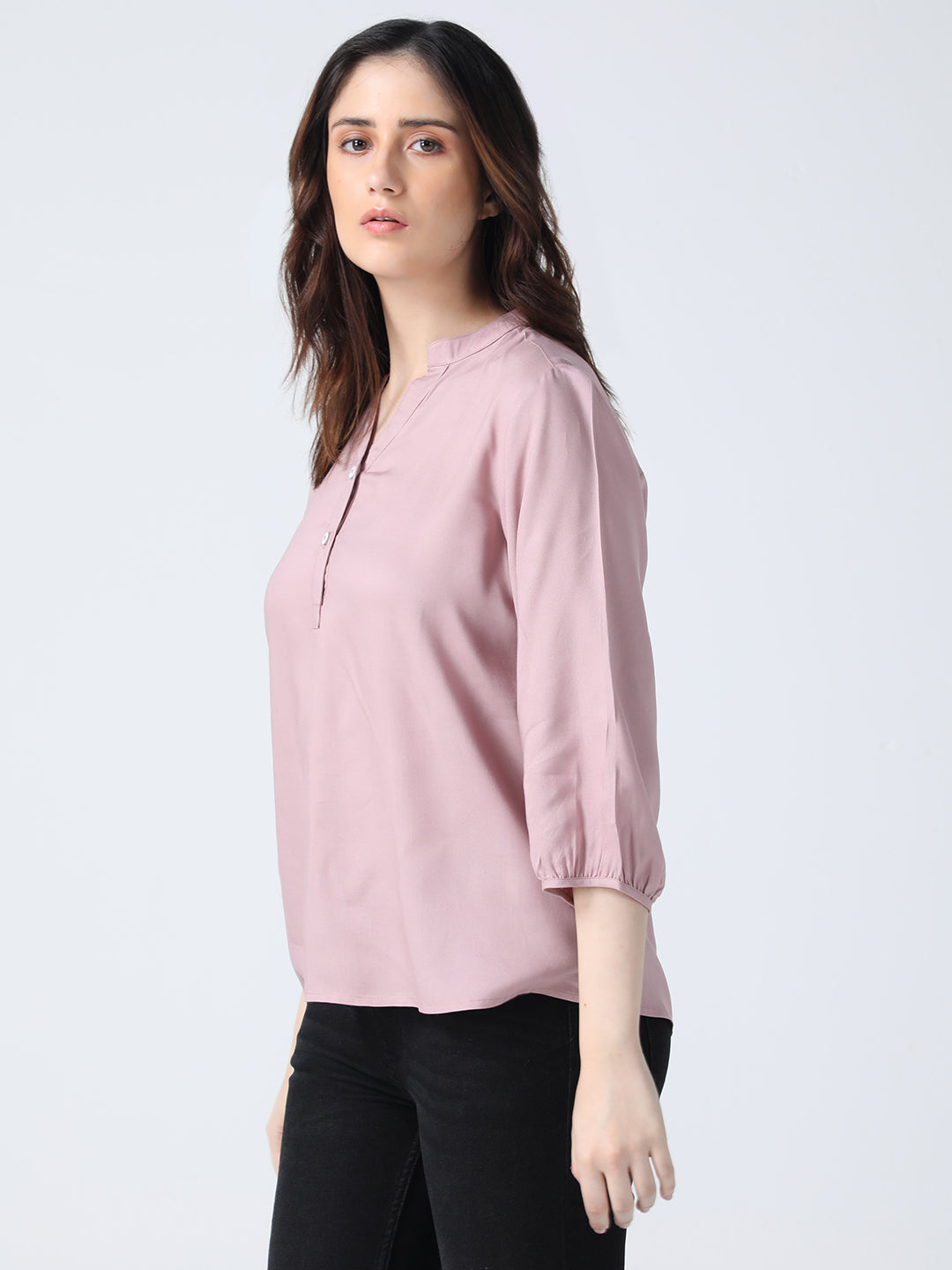 Peach rayon top