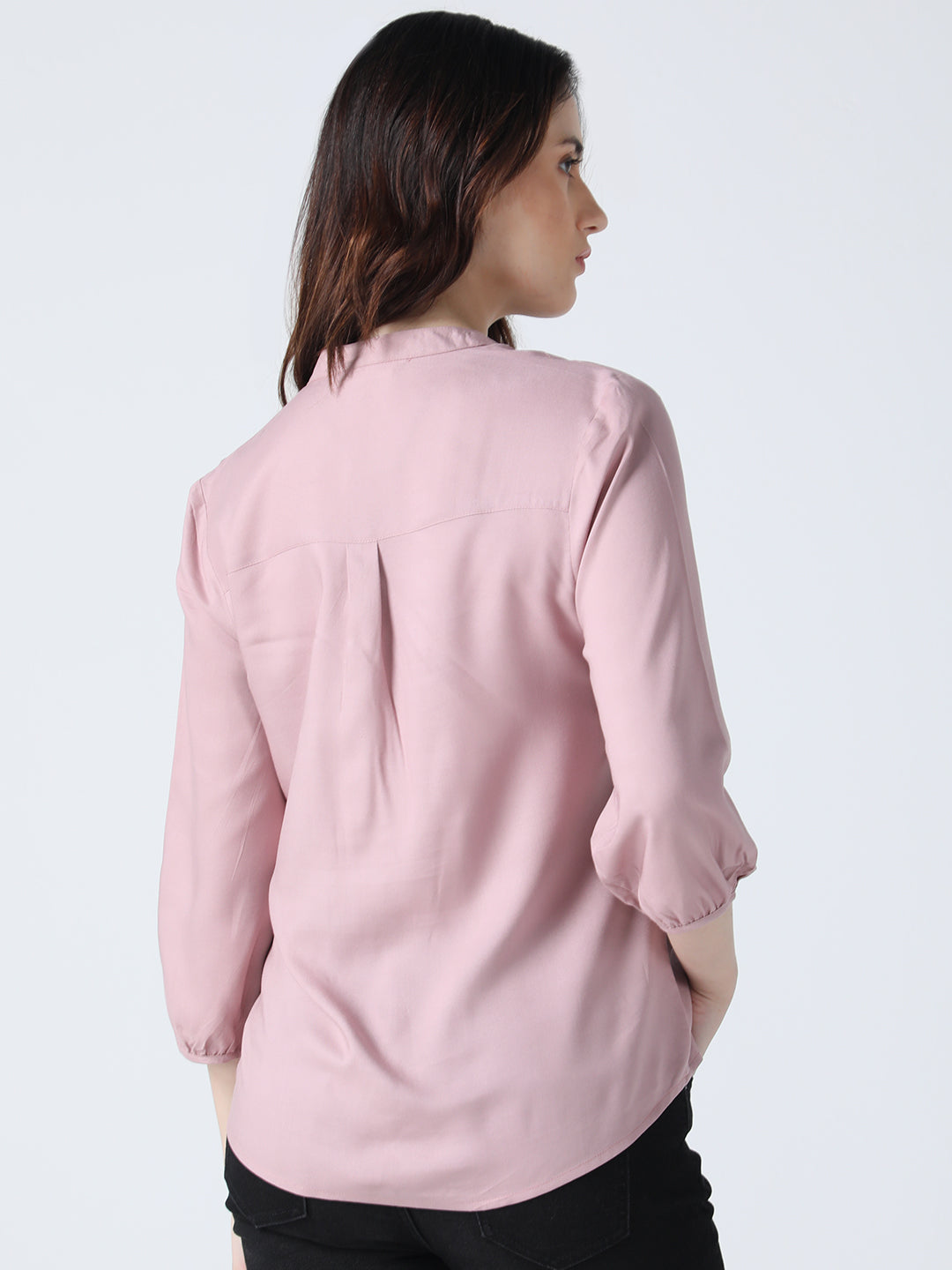 Peach rayon top