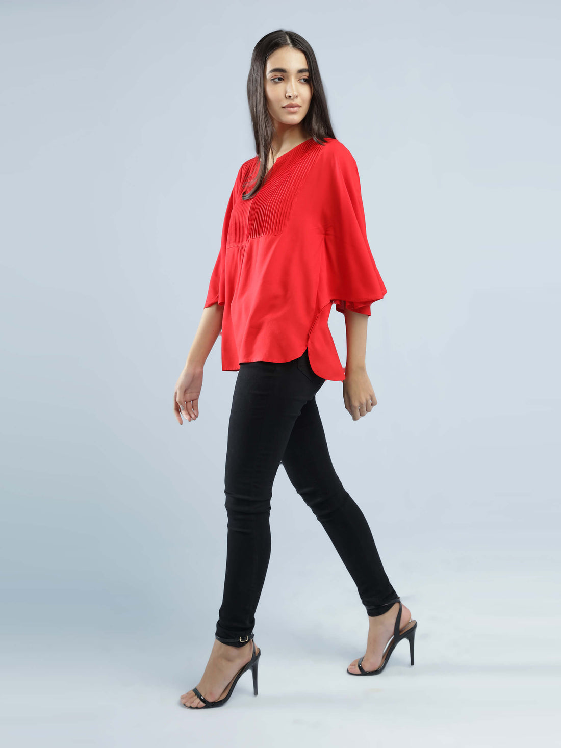 Red Kaftan Top