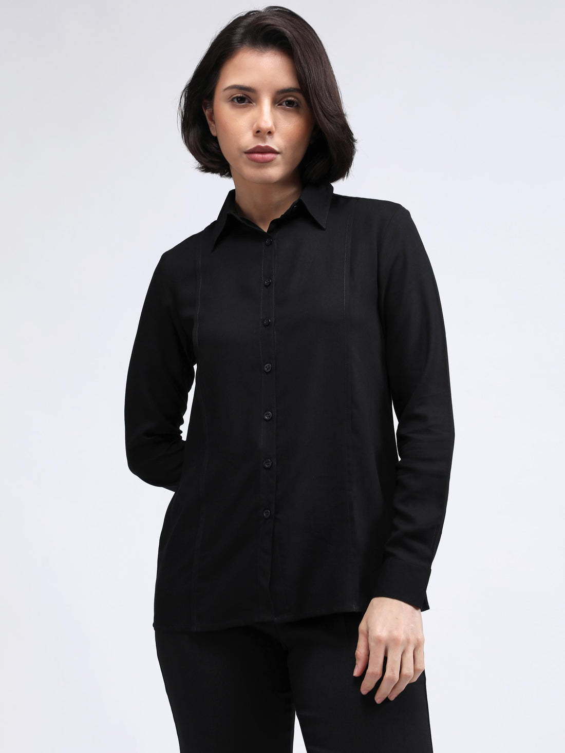 Black formal shirt