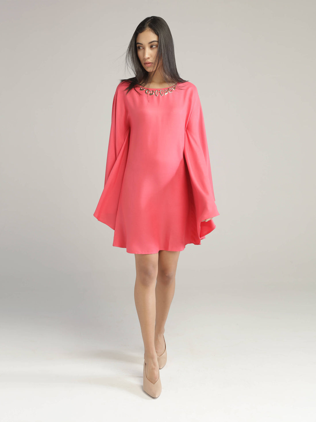 Pink Kaftan Dress