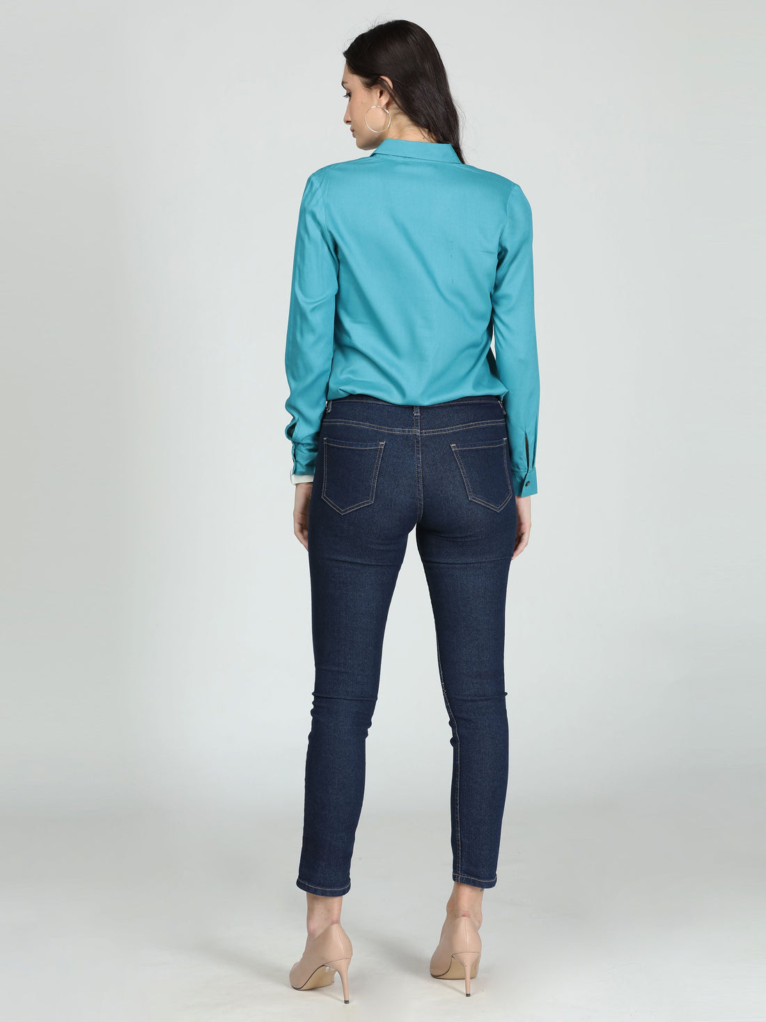 Teal Blue Office Shirt