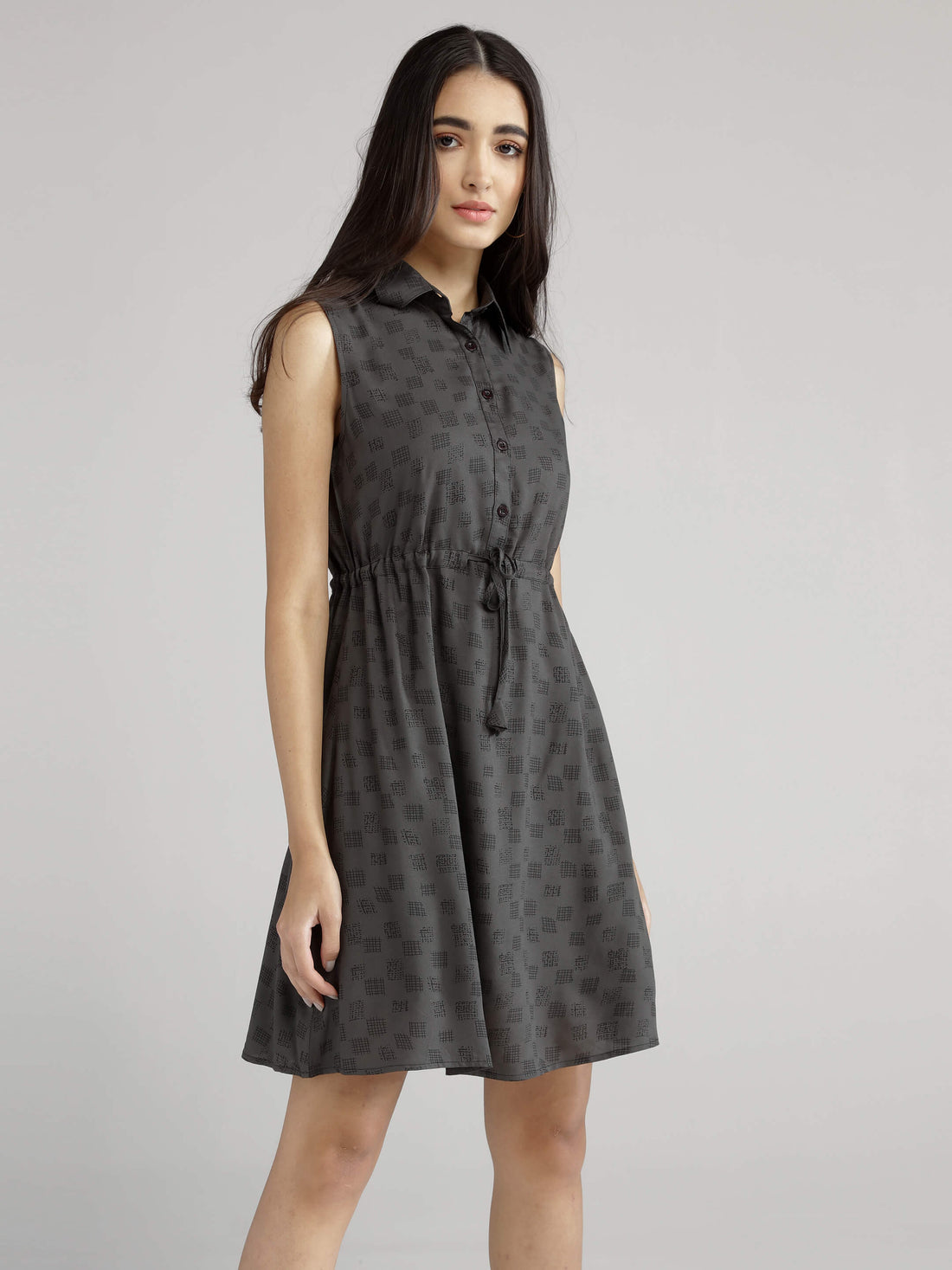 Grey Sleeveless Dress