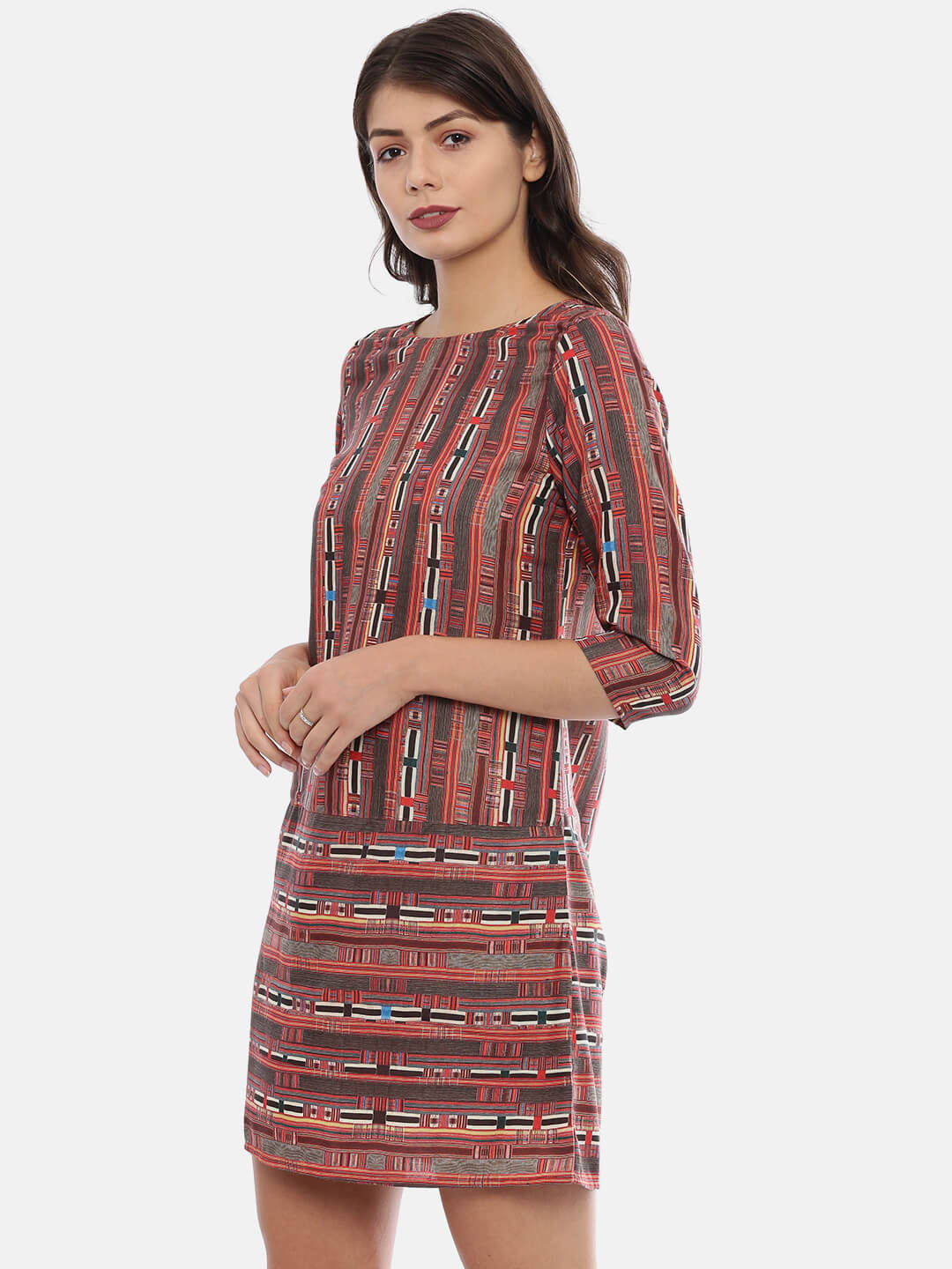 Red Striped Dress