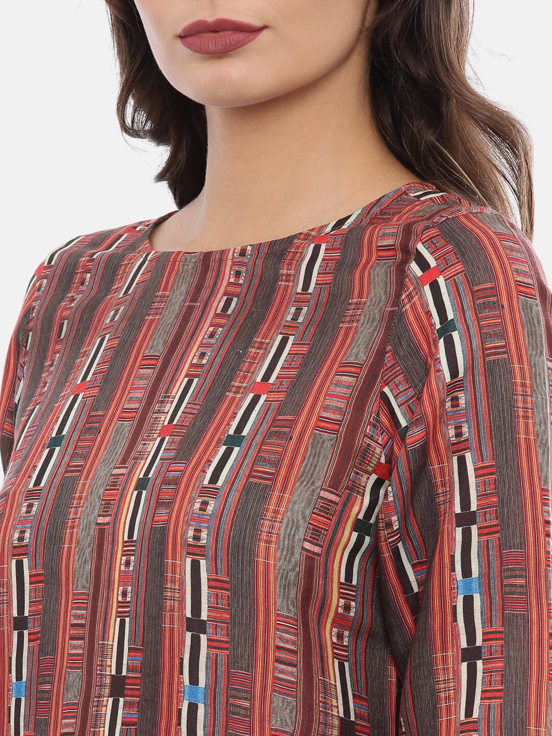 Red Striped Dress