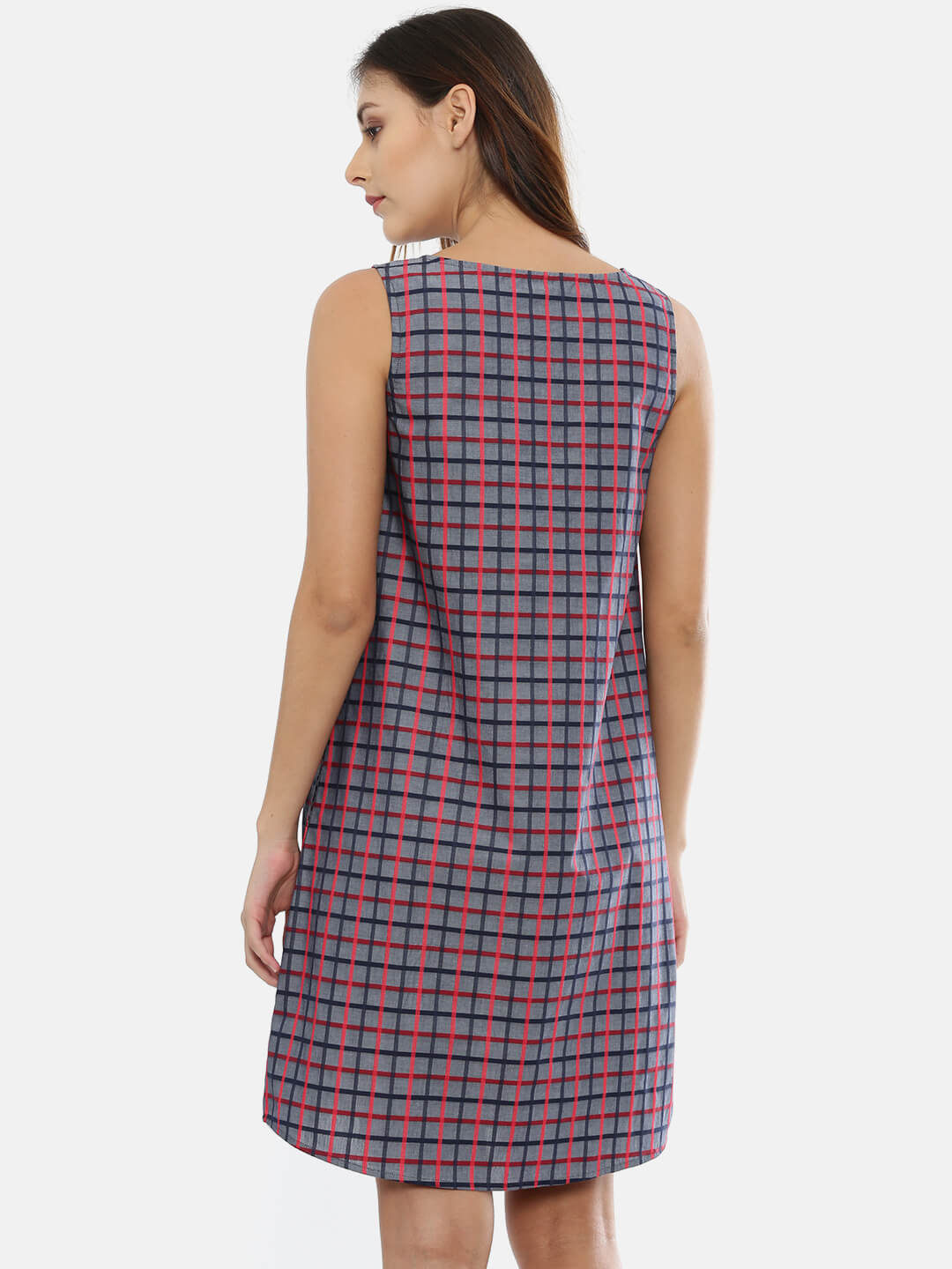 Checkered Sleeveless Dress