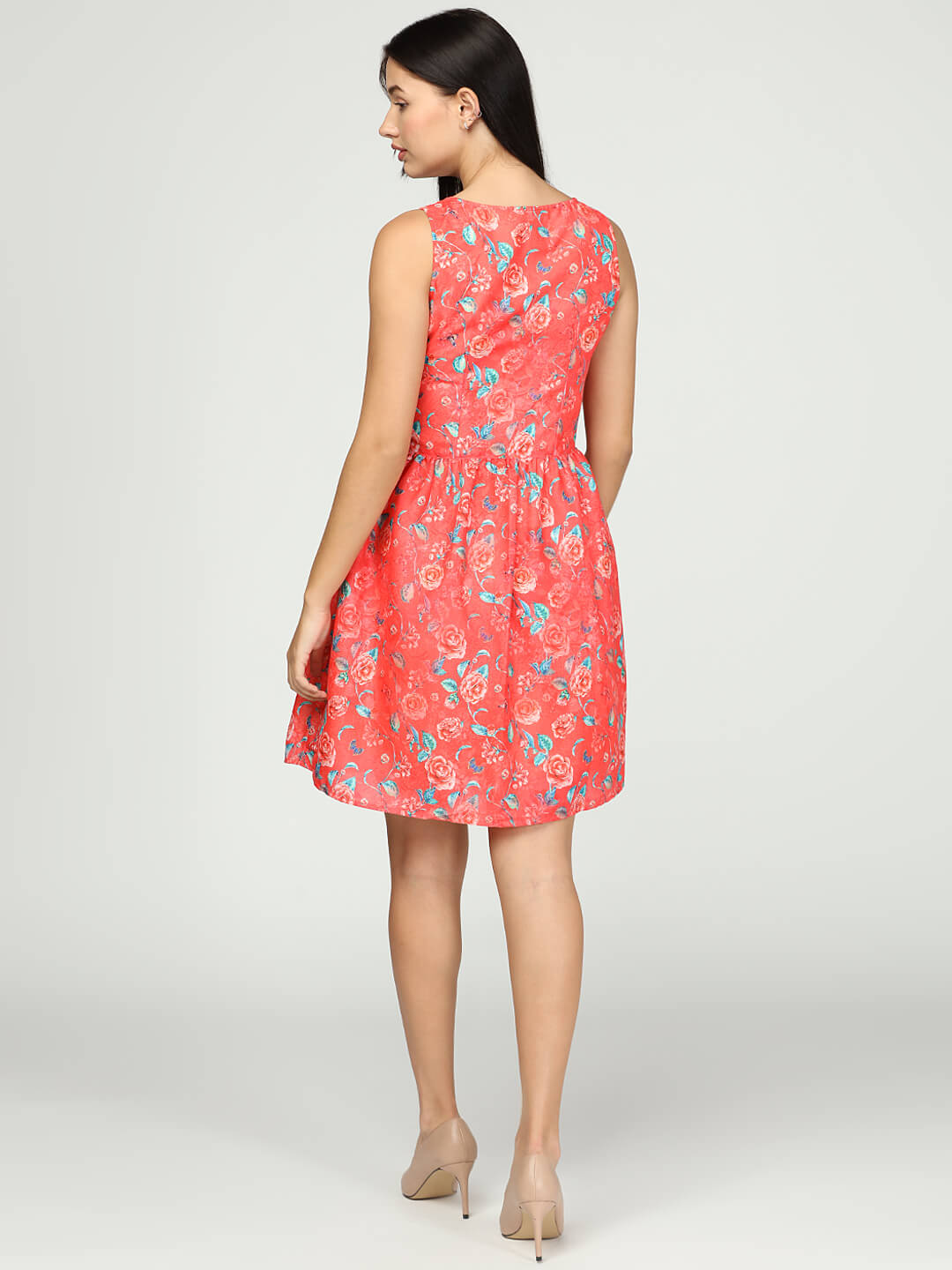 Red Floral Dress