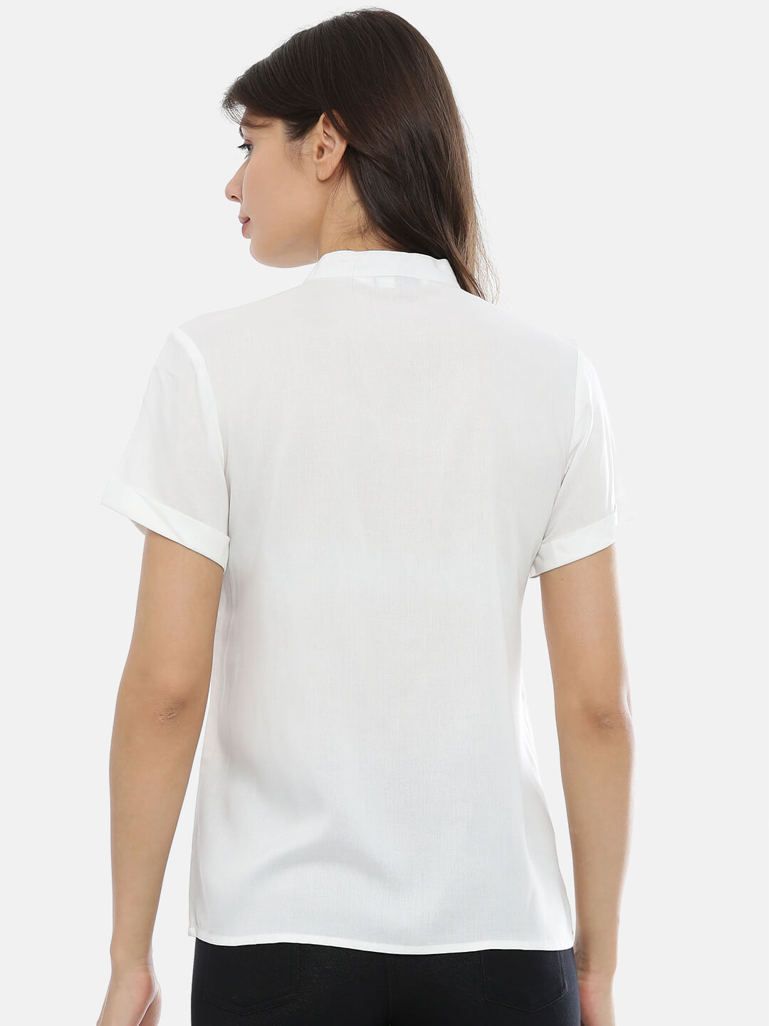 White Pleated Shirt