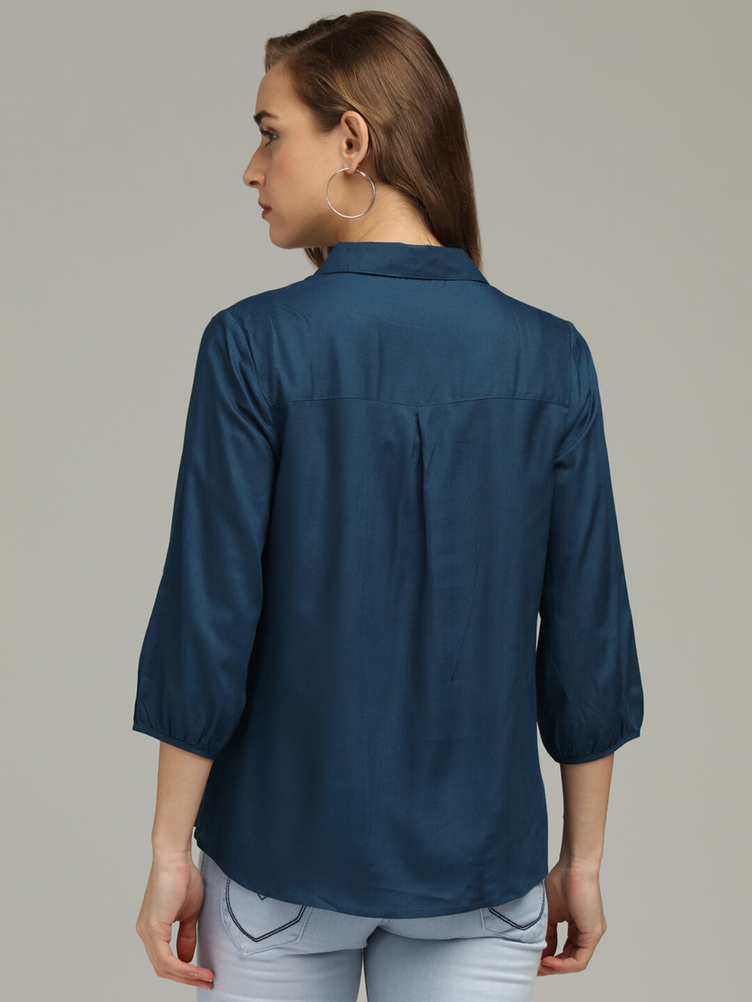 Teal Blue Top